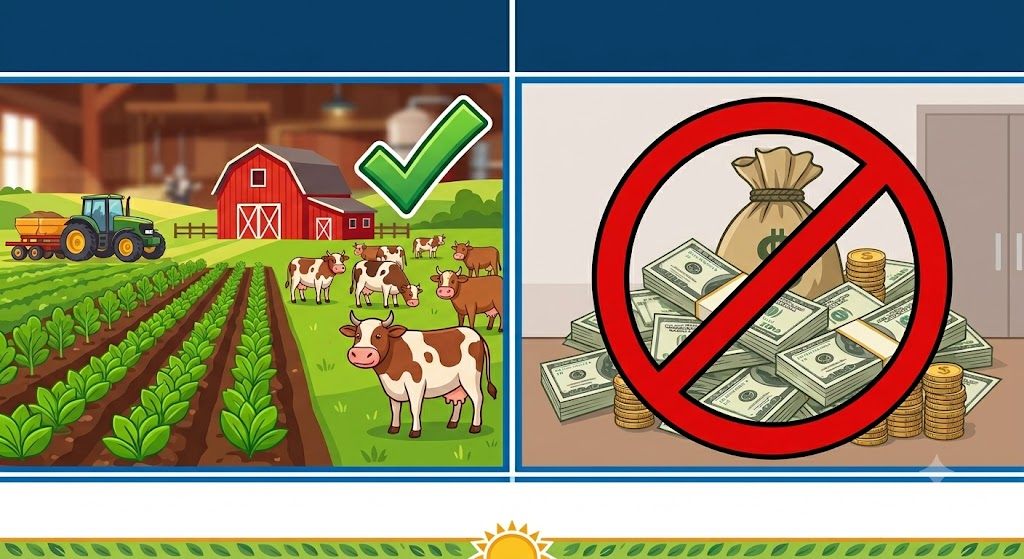 A tithe was crops and livestock, not money